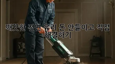 깨끗한 전면 유리, 돈 안들이고 직접 해결하기!