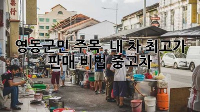영동군민 주목! 🚗💨 내 차 최고가 판매 비법 #중고차